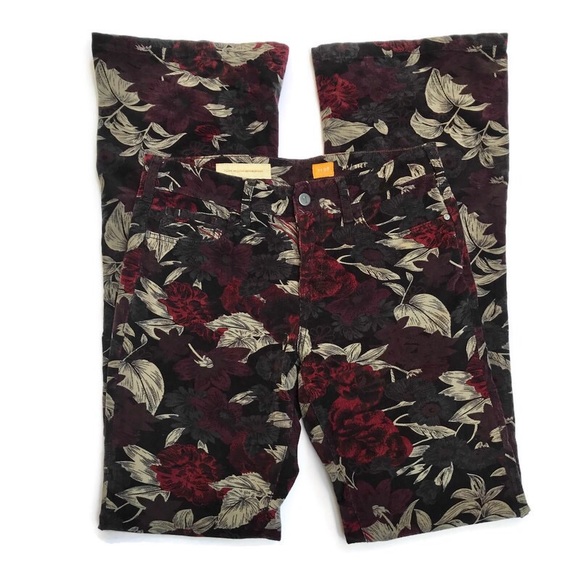 Pilcro And The Letterpress Floral Corduroy Pants - Picture 2 of 8